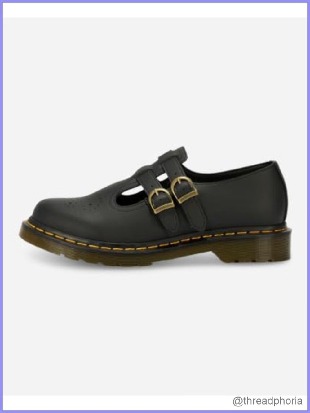 Vegan 8065 Mary Jane Flat T-Bar Fastening AirWair Sole